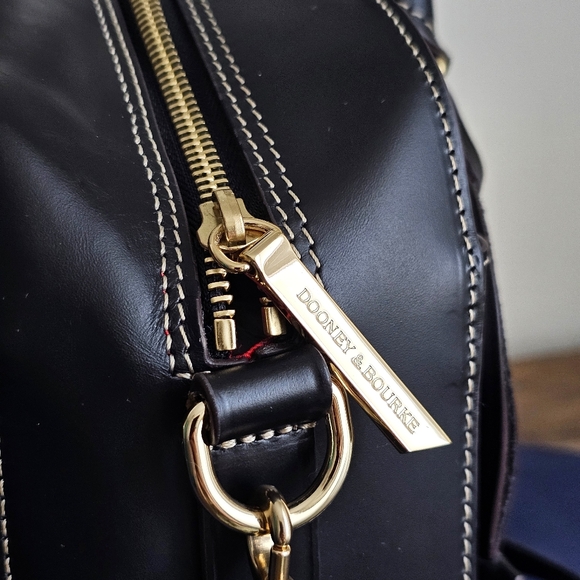 Dooney & Bourke Alto Small Shana Satchel Black Made in Italy + Coach Strap - Picture 8 of 16